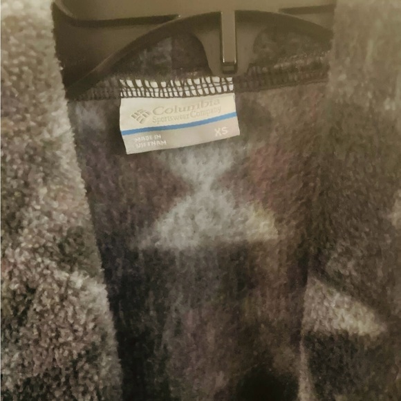 Women's Columbia Long Fleece Overcoat With Open Front & Pockets - Picture 5 of 8